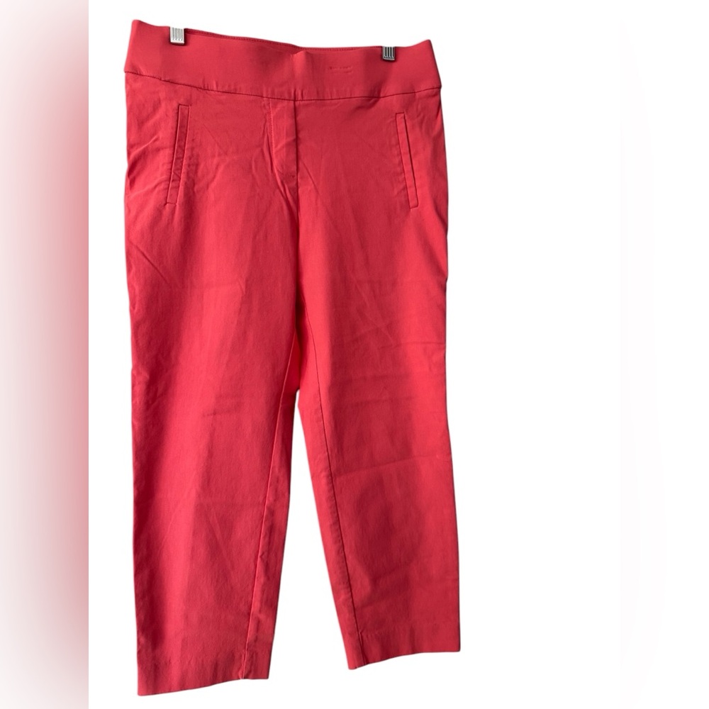 APT 9 Women's Coral Cropped Pants Size 10 EUC